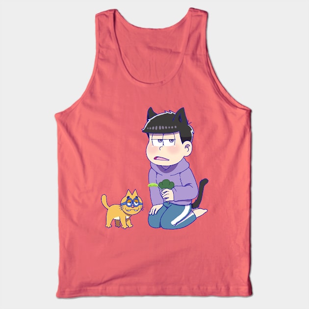 Osomatsu-san : Ichimatsu Chibi Tank Top by UndertaleSquirrel